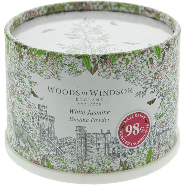 Luxurious White Jasmine Dusting Powder Talc with Floral Fragrance