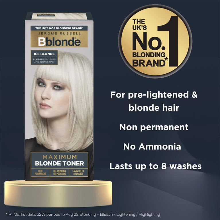 Ice Blonde Non-Permanent Hair Toner for Pre-Lightened Hair