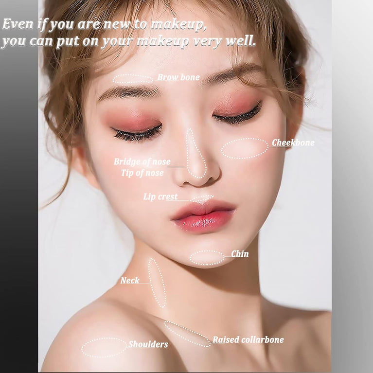 Radiant Cheek Contouring 3-Tone Blush and Highlighter Palette