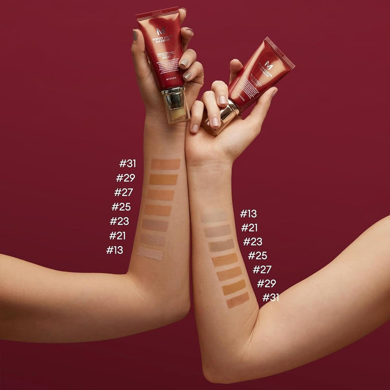 Missha M Ultimate Skin Protection Bb Cream in Light Beige with SPF42, Nourishing Ingredients & Anti-Aging Benefits, 20 ml