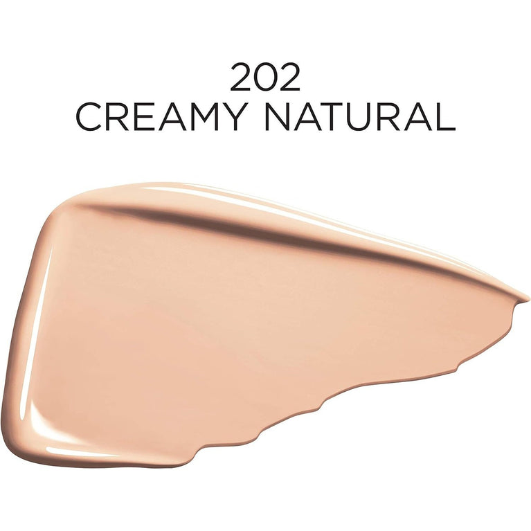 L'Oréal Paris 24-Hour Infallible Pro Glow Radiant Finish Foundation, Shade 202 Creamy Natural, 30 ml – Amazon Exclusive