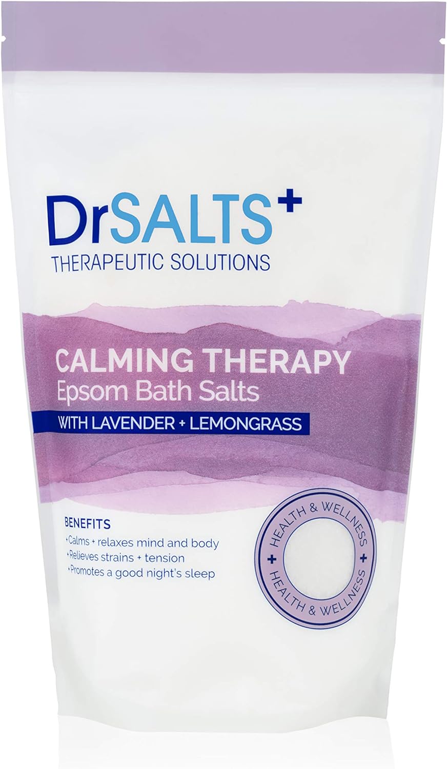Dr. Salts Calming Therapy Epsom Bath Salts, 1kg with Lavender and Lemongrass