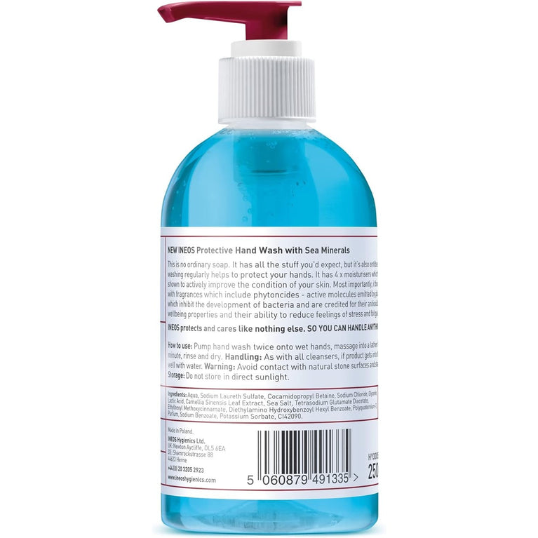Moisturising Liquid Hand Soap with Sea Minerals - Pack of 6 x 250ml Bottles