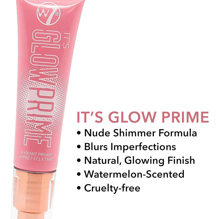 W7 Glow Prime Radiant Skin Perfection Primer with Hydrating Watermelon Extract