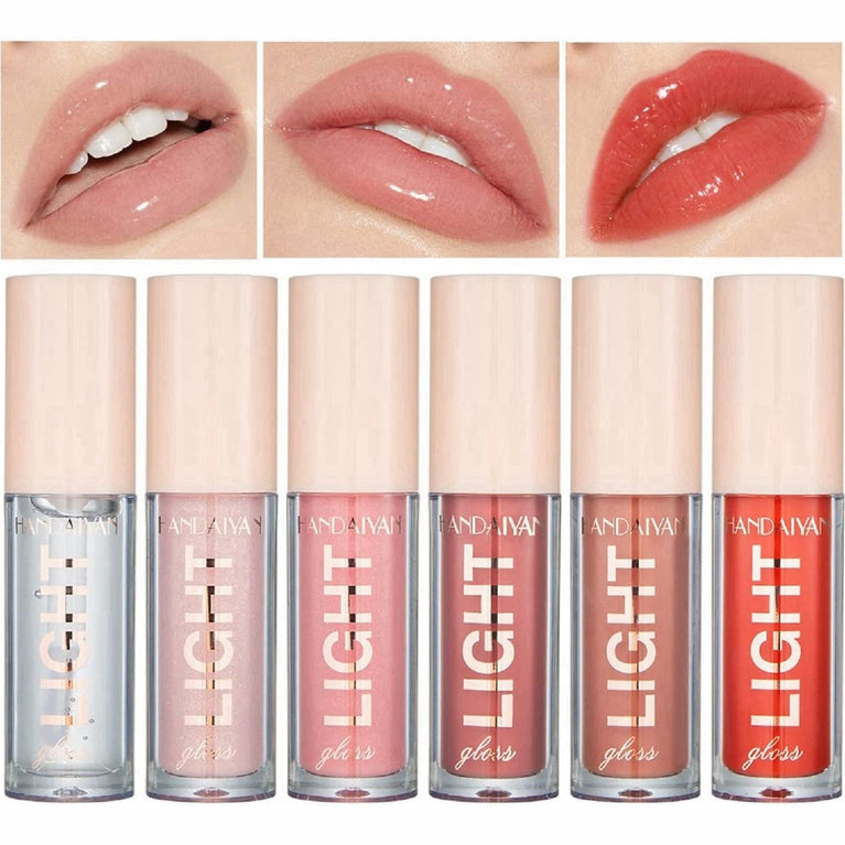 Long-Lasting Lip Stain & Plumping Gloss with Hydrating Formula, Tinted Balm for Smooth, Full, Lustrous Lips - Nude & Pink Tones (#803)