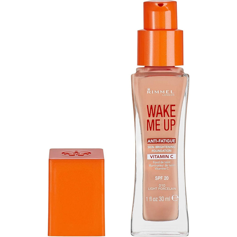 Rimmel London Anti-Fatigue Complexion Reviver Foundation in Light Porcelain, 30ml with SPF 20 Protection
