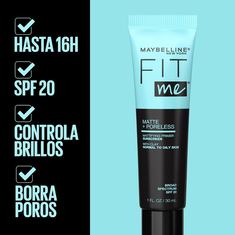Maybelline Shine Control Matte Primer - Pore Minimizing and Long-lasting Gel Cream