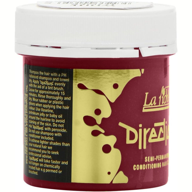 DIRECTIONS Pillarbox Red Semi-Permanent Hair Colour - 88ml Tub