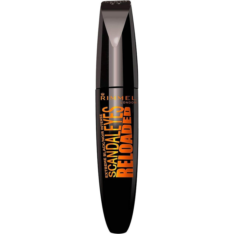 Rimmel London Scandaleyes Reloaded Extreme Black Volumising Mascara, 12 ml - For Instant, Clump-Free Volume and 24 Hour Impact