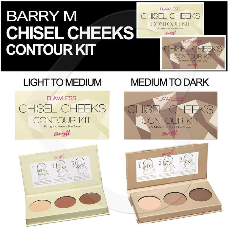 Barry M Cosmetics Light Shade Contour Kit for Effortless Sculpting and Flawless Makeup Look