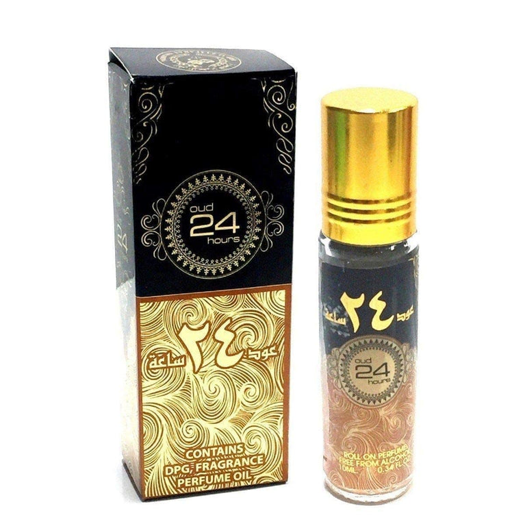 Oud 24 Hours 10ml Roll On Attar Oil Perfume Fragrance with Glossy Box