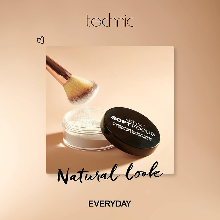 Technic Soft Matte Translucent Powder - Shine Control Makeup Setter with Oil Absorption - Conceals Imperfections - 20g