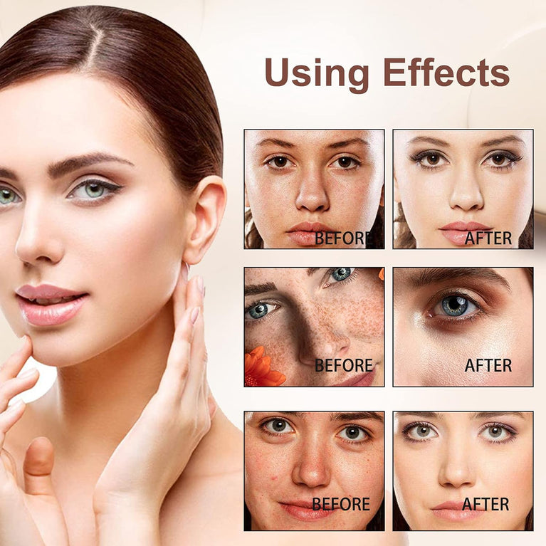 Brightening Mushroom CC Cream with Hydrating Formula and Precision Sponge