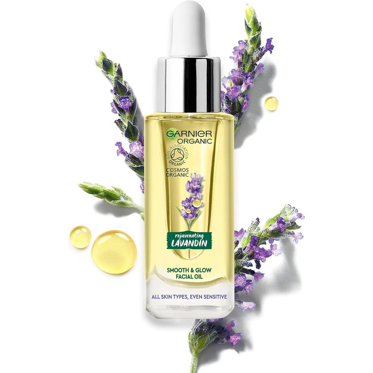 Garnier Organic Lavandin Smooth and Glow Facial Oil, 30ml