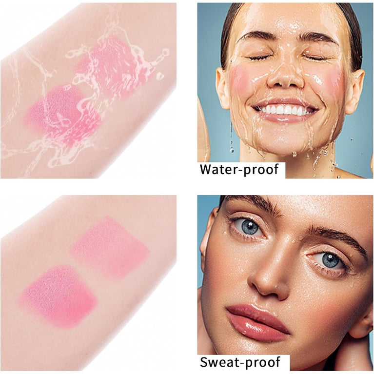 Multi-Functional Creamy Blush Stick - Smudge-Resistant & Long-Lasting for Cheeks, Lips, and Eyes