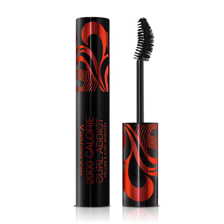 Max Factor Sculpting Mascara for Volume and Curls, Curved Brush Design, Hypoallergenic, in Black, 11 ml
