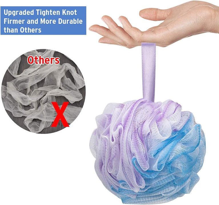 Luxurious DadyMart Bath Shower Loofah Sponge Set for Men and Women - Set of 4