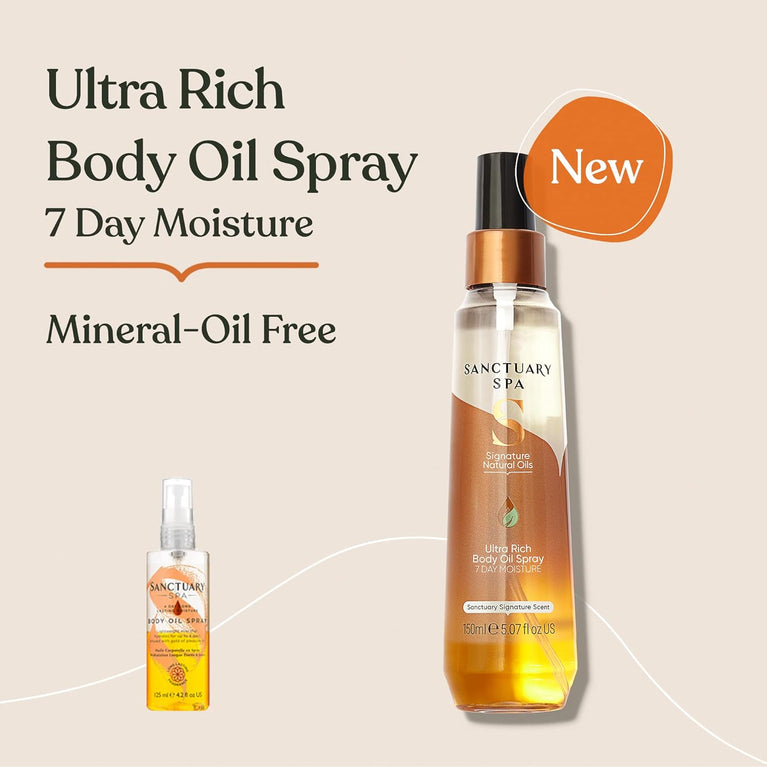 Sanctuary Spa Body Oil Spray with Gold of Pleasure and Olive Oil - 150 ml