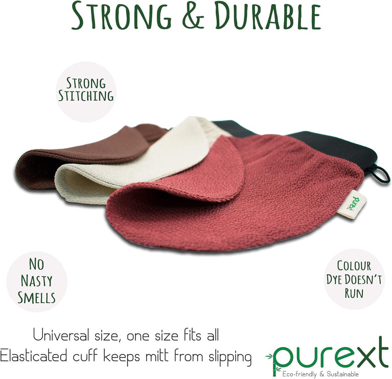 Exfoliating Gloves - Eco-Friendly Kessa Hammam Body Scrubber