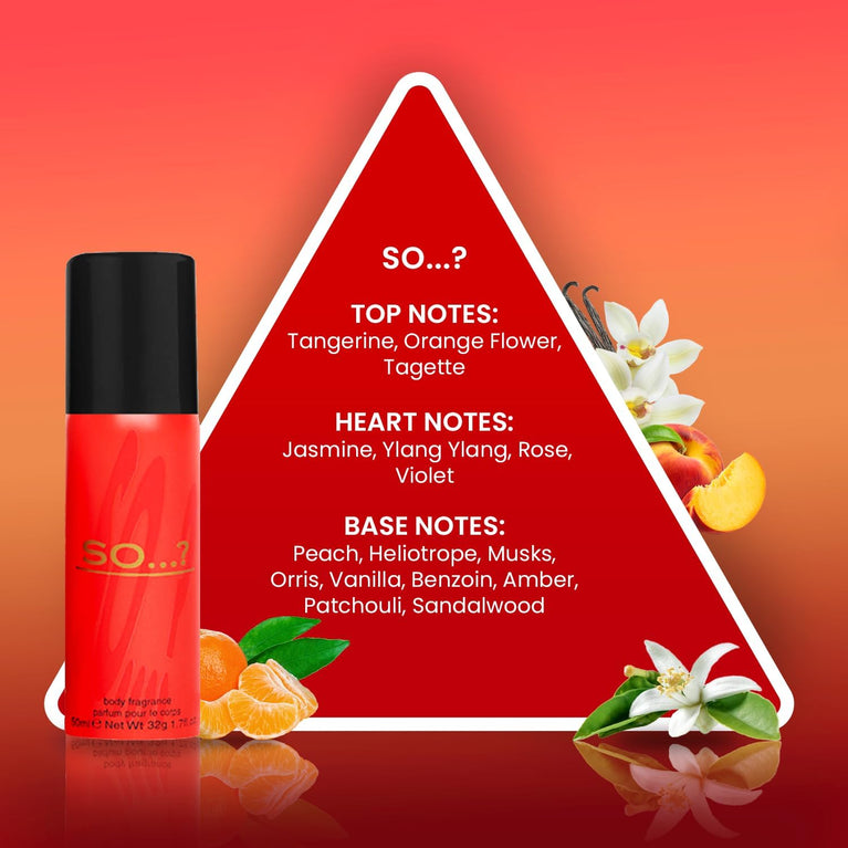 So…? Iconic Women's Mini Galore Body Mist Body Spray Fragrance Gift Set 4 x 50ml