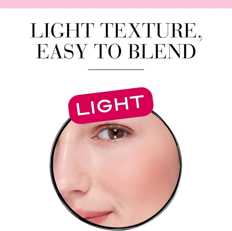 Bourjois Fine Texture Radiant Rose Glow Blusher with Built-in Mirror and Brush, 2.5g