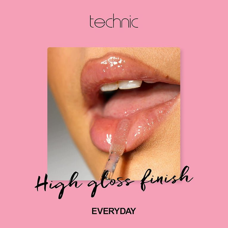 Technic Cherry Flavoured Lip Oil - Non-Sticky, Hydrating, and Glossy Finish for Plump and Smooth Lips