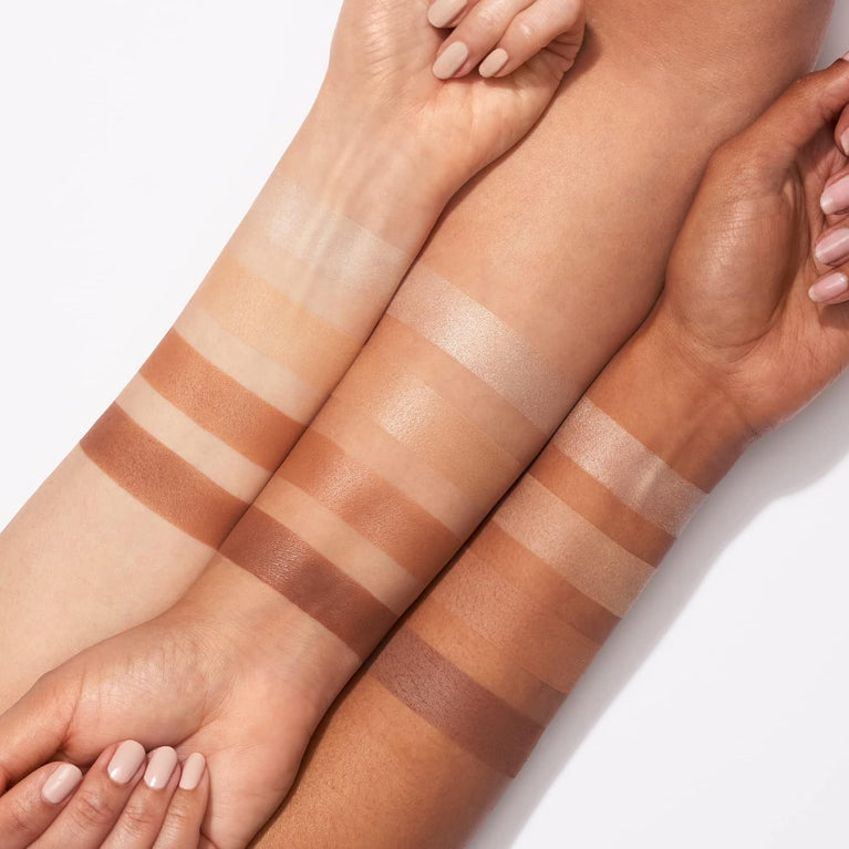 Vitamin E-Infused 4-Shade Customizable Contour Palette for Ultimate Versatility