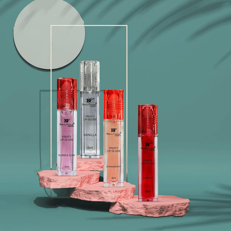 Beauty Forever Hydrating Lip Gloss Rollette with Fruity Aromas, 6ml - Available in Four Unique Flavours (Cherry Special)