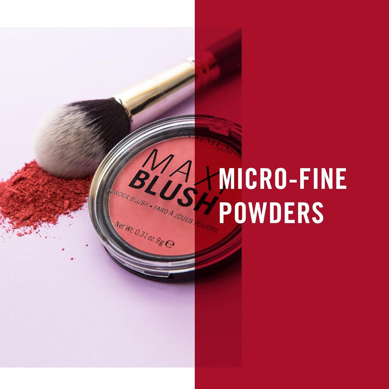 Rimmel London Vibrant Wild Card Maxi Blush - Highly Pigmented Powder Blusher, 9g