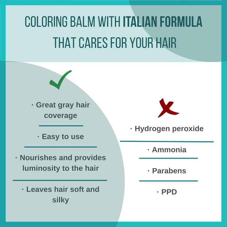 Color Café Latte Nº 71 - Natural Hair Coloring Balm with 7 Nourishing Oils | Ammonia and Paraben-Free 150 ml