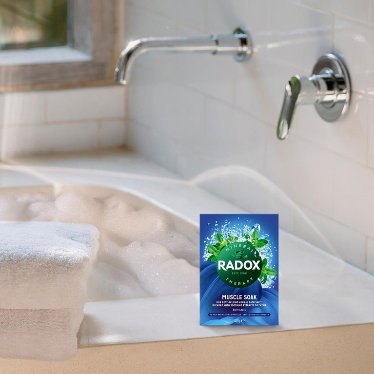 Radox Thyme Scented Muscle Soak Herbal Bath Salt Multi Pack 3 x 400g