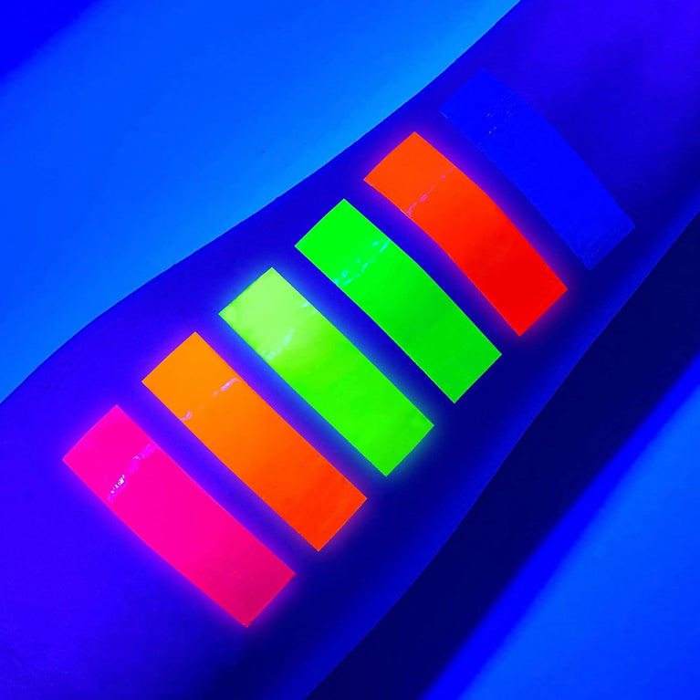 6-Pack Ultra-Bright UV Reactive Neon Face and Body Paint Set - Perfect for Parties, Festivals, and Glow Runs!