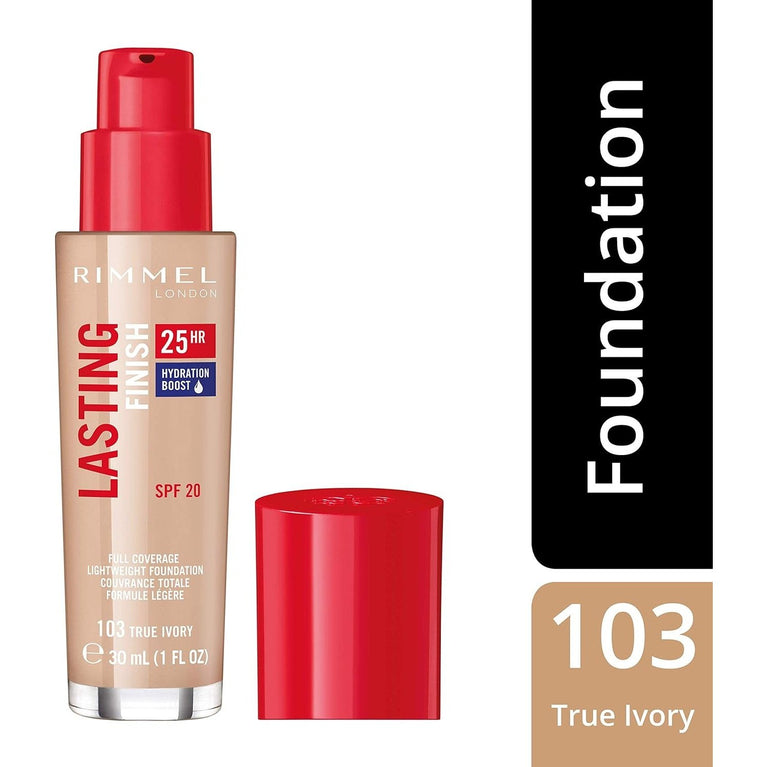 Rimmel Enduring Radiance 25 Hour Foundation in True Ivory - Vitamin E Infused
