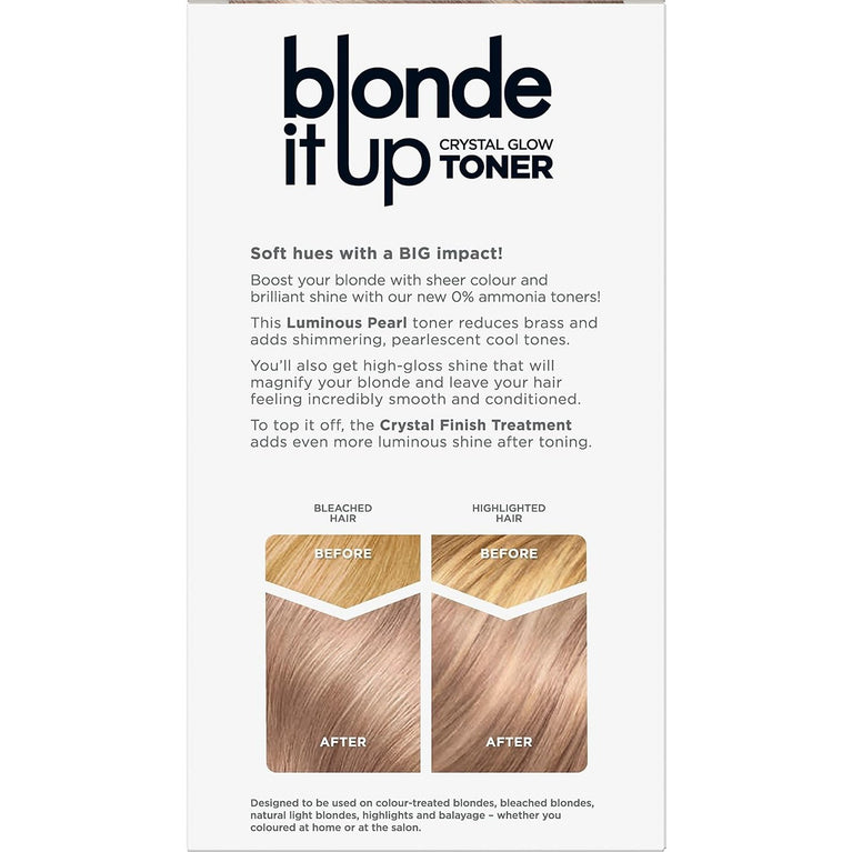 Clairol Luminous Pearl Blonde Crystal Glow Toner & Gloss Treatment