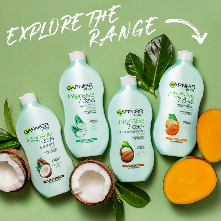 Garnier Body Intensive 7 Days Nourishing Body Lotion with Mango Scent - 400 ml