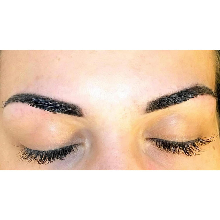 Enhanced Brow & Lash Tinting Kit with Keratin Complex - Long Lasting, Water Resistant Eyebrow and Eyelash Dye for Fuller and Voluminous Look, 30g (3.0 Brow)