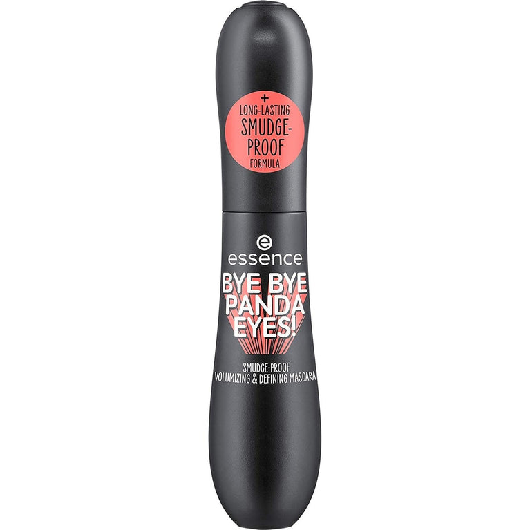 Essence Panda Eyes No More! Vegan Smudge-Proof Mascara for Volumising and Defining Lashes, No. 01 Black, Perfume-Free, 16 ml