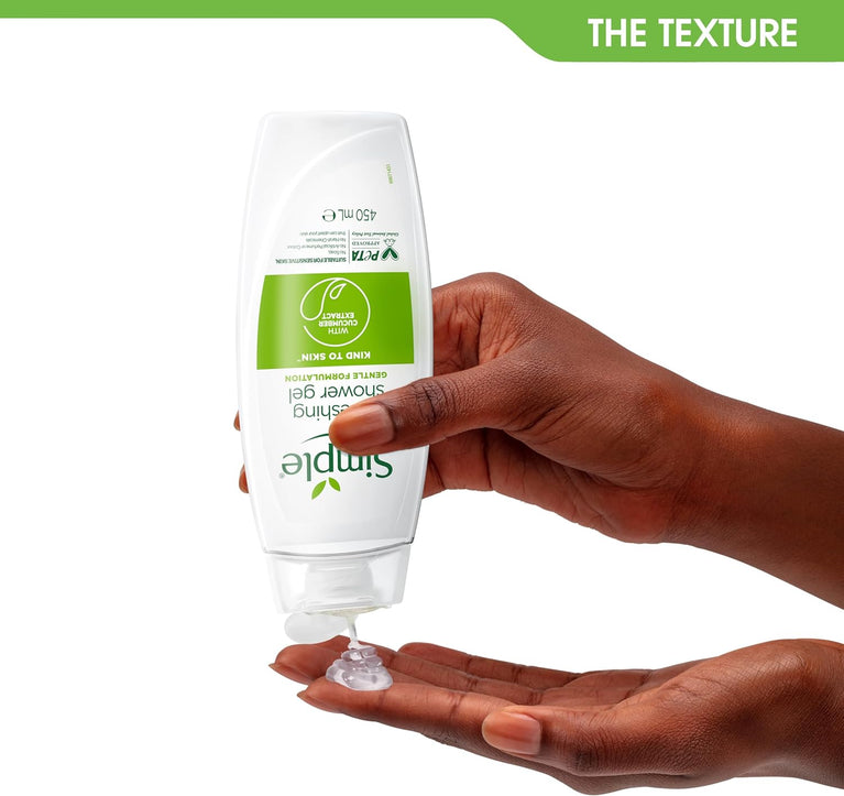 Gentle Refreshing Shower Gel with Cucumber Extract - 6x 450 ml