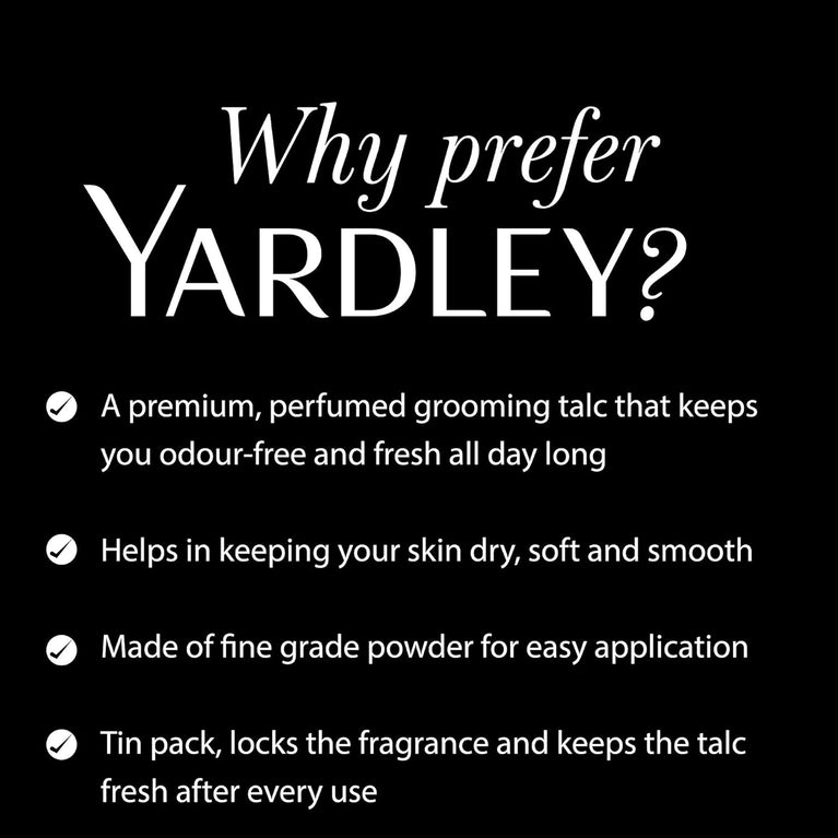 Yardley Elegance Perfumed Talcum Powder for Men