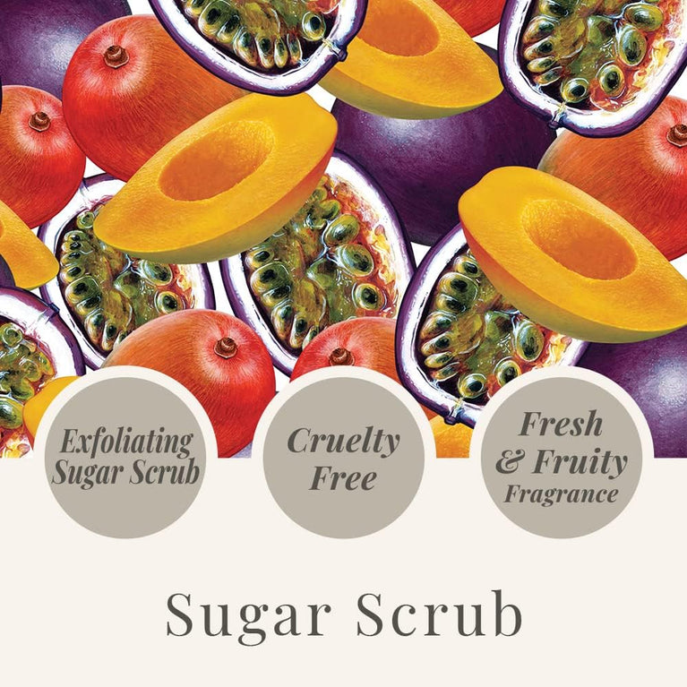 Exotic Mango and Passionfruit Sugar Scrub for Smooth and Radiant Skin