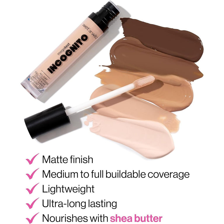 Wet n Wild Medium Honey Megalast Incognito Concealer with Full Coverage