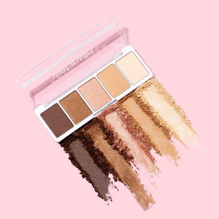 Wet 'n' Wild Color Icon Everyday Glam Eyeshadow Palette - 5 High-Impact, Pigmented Shades, Dermatologically Tested and Animal Cruelty-Free, Walking On Eggshells