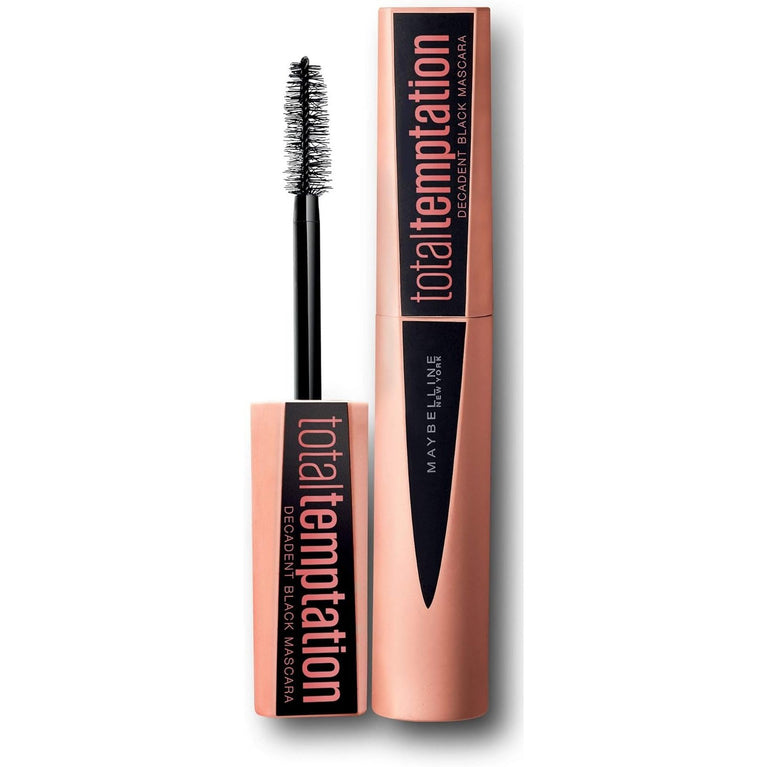 Maybelline's Indulgent Black Total Temptation Mascara for Dense and Soft Lashes