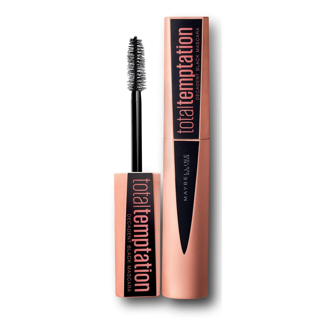 Maybelline's Indulgent Black Total Temptation Mascara for Dense and Soft Lashes