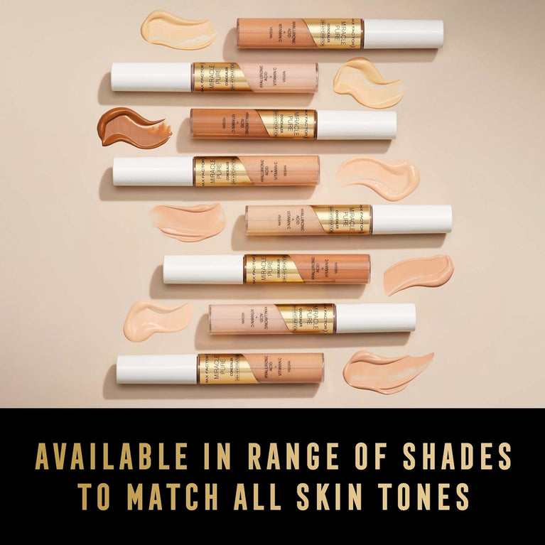 Max Factor Miracle Skin-Enhancing Concealer with Hydrating Hyaluronic Acid and Vitamin C, Shade 05 - Environmentally Friendly and Long-Lasting Coverage