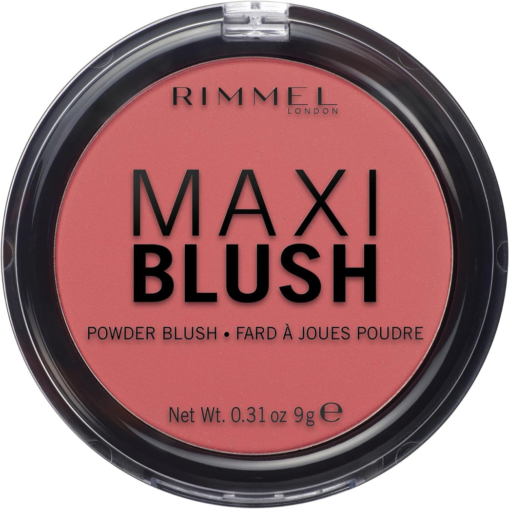 Rimmel London Vibrant Wild Card Maxi Blush - Highly Pigmented Powder Blusher, 9g