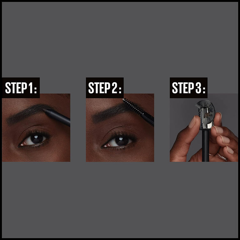 Maybelline 36HR Tattoo Brow Semi-Permanent Filler Pencil for Fuller Eyebrows, Waterproof and Long Lasting, Soft Brown 03, Pack of 1