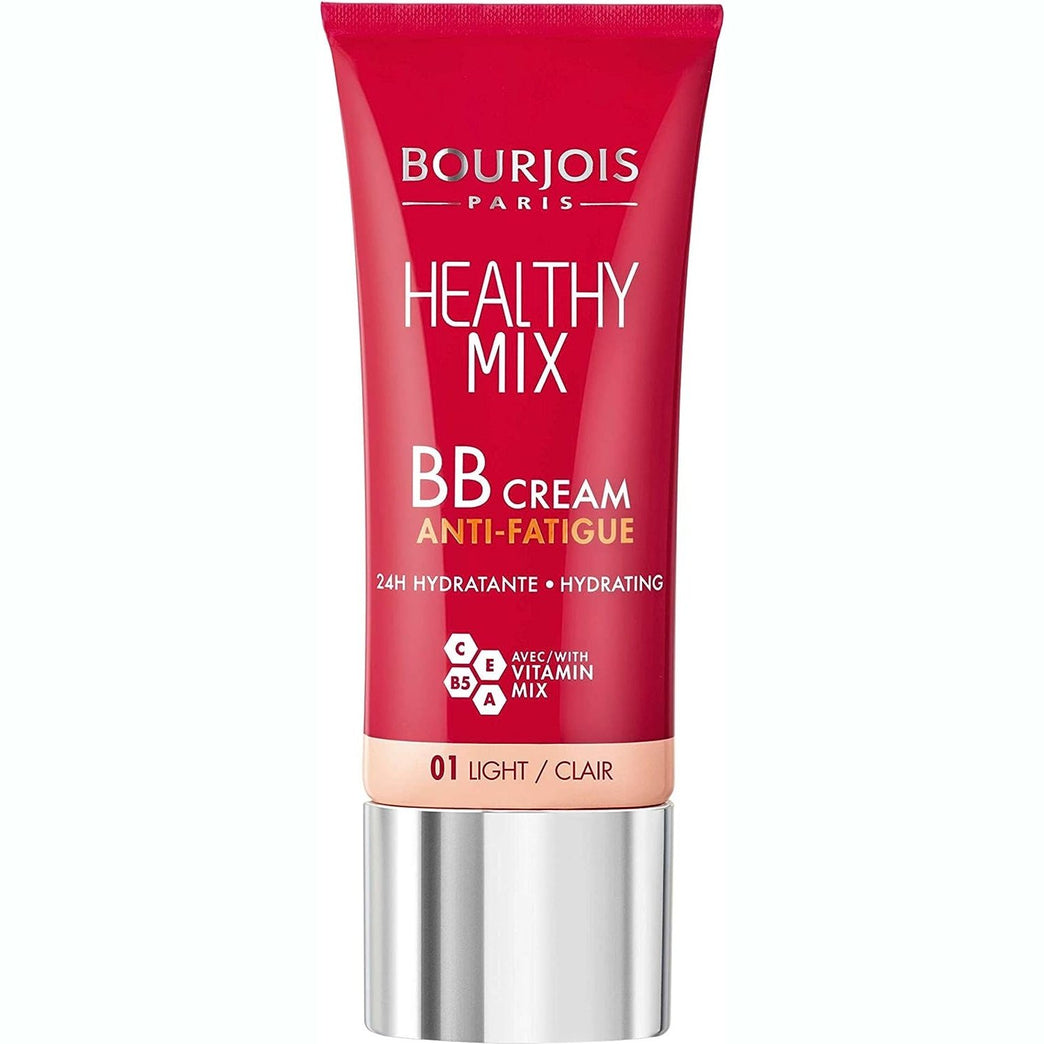 Bourjois 24-Hour Hydrating BB Cream in 01 Light, 30ml: For Flawless & Radiant Complexion
