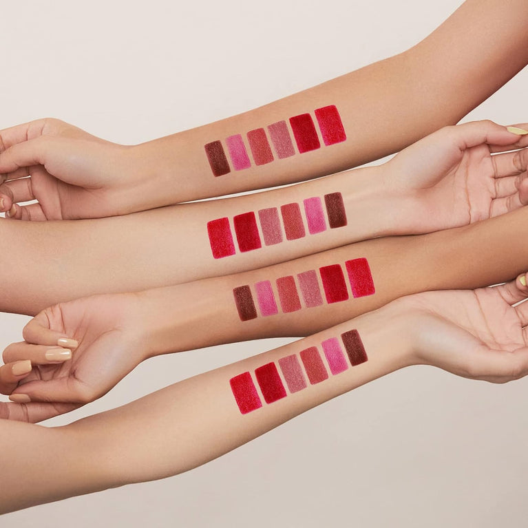 Duoffanny 6-Piece Matte Lipstick Kit in Vibrant Shades - Long-Wear, Waterproof, Non-Stick Formula for Women and Girls, Perfect Makeup Gift Set