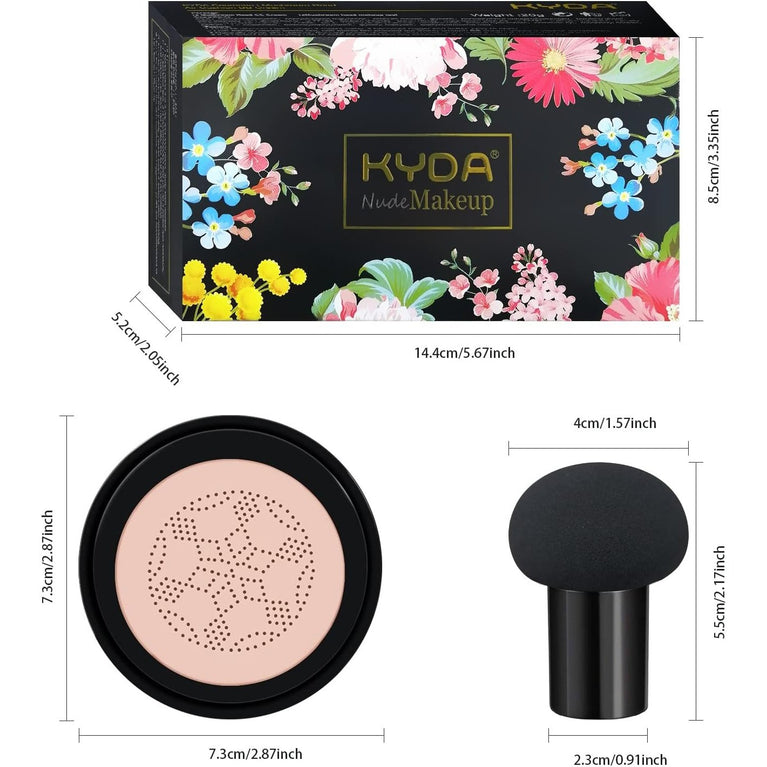 Ownest Flawless Coverage Air Cushion BB Cream with Nourishing Mushroom-Head Applicator